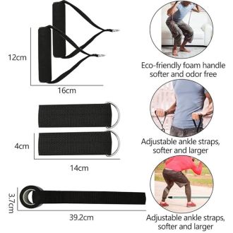 Fashnex Resistance Bands Set for Exercise, Stretching and Workout Toning Tube Kit with Foam Handles, Door Anchor, Ankle Strap and Carry Bag for Men, Women (100LB) Visit the FASHNEX Store
