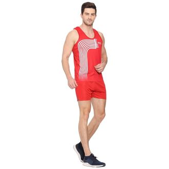 BW: BEATWIDE Men’s 100% Polyester Sublimation Printed Athletic Running Vest | Lightweight Sports Costume for Gym, Jogging & Training