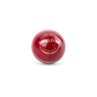 SG Leather Shield 30 Cricket Ball (Red) Standard Size